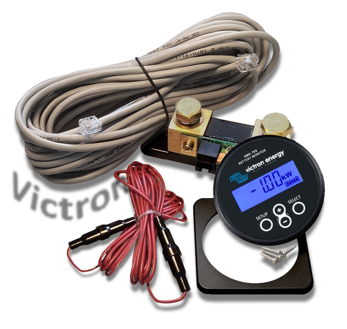 Victron Set Batteriemonitor BMV-712 BLACK Smart - Bluetooth / Batteriewächter / Shunt 500A