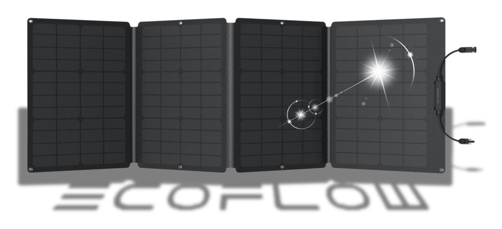 EcoFlow 110W Tragbares Solarpanel - Solartasche monokristallin