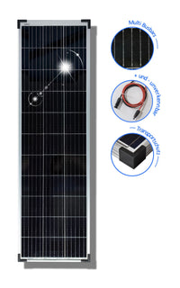 preVent Solarmodul 80W monokristallin 12V - Multi-Busbar-Technik