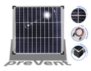 preVent Solarmodul 50W monokristallin 12V 36 Zellen - Multi-Busbar-Technik