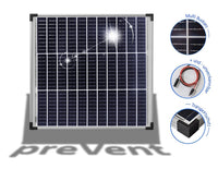 preVent Solarmodul 50W monokristallin 12V 36 Zellen - Multi-Busbar-Technik